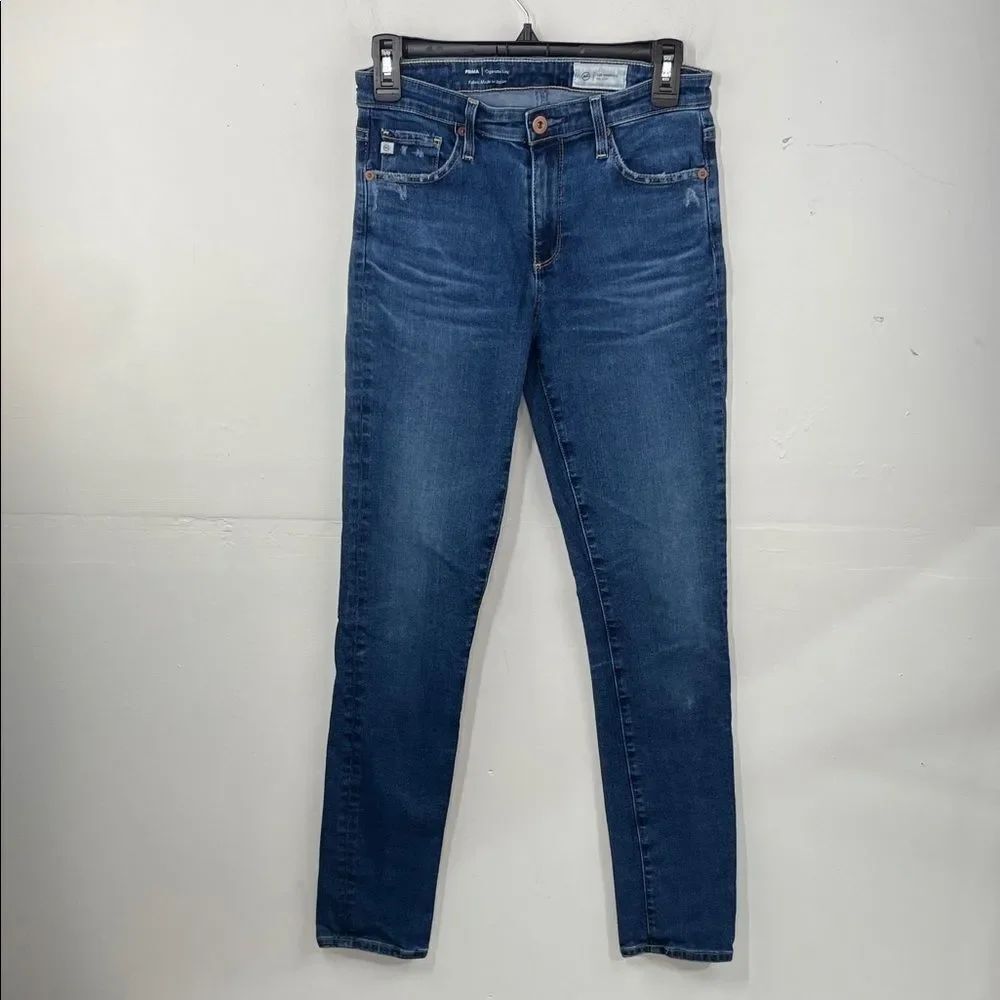 Ag Adriano Goldschmied Prima Cigarette Leg Dark Blue Skinny Jeans size 27